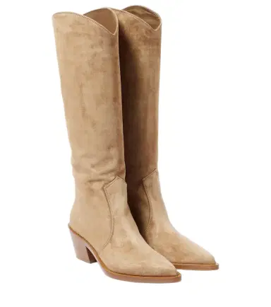 Gianvito Rossi Waylon suede cowboy boots | Thumbnail 1 Gianvito Rossi Waylon suede cowboy boots | Thumbnail 1