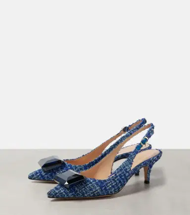 Gianvito Rossi Jaipur 55 bouclé slingback pumps | Thumbnail 4 Gianvito Rossi Jaipur 55 bouclé slingback pumps | Thumbnail 4