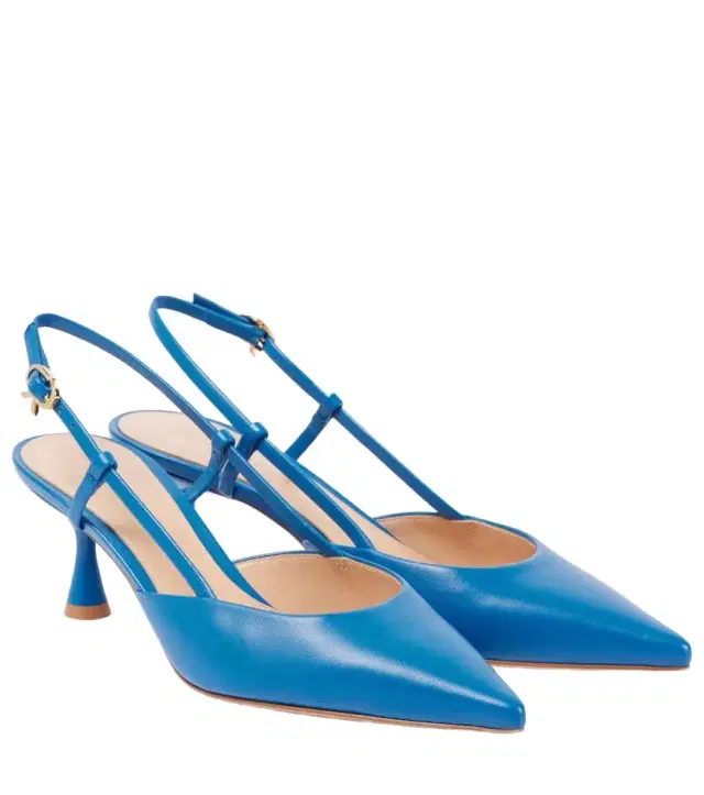 Gianvito Rossi Ascent 55 leather slingback pumps