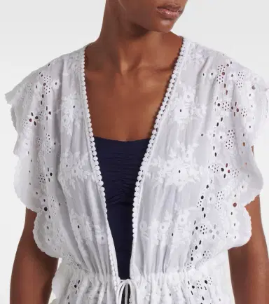 Melissa Odabash Talitha broderie anglaise cotton beach dress | Thumbnail 3