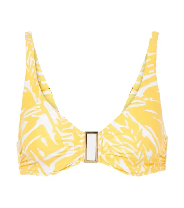 Bel Air printed bikini top