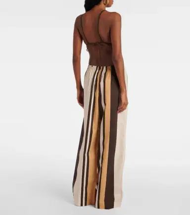SIR Savanna striped cotton wide-leg pants | Thumbnail 2