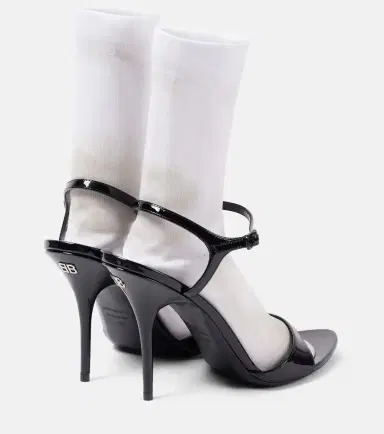 Balenciaga Avenue Sock 110 patent leather sandals | Thumbnail 2 Balenciaga Avenue Sock 110 patent leather sandals | Thumbnail 2
