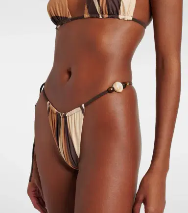 SIR Mahogany striped bikini bottoms | Thumbnail 3