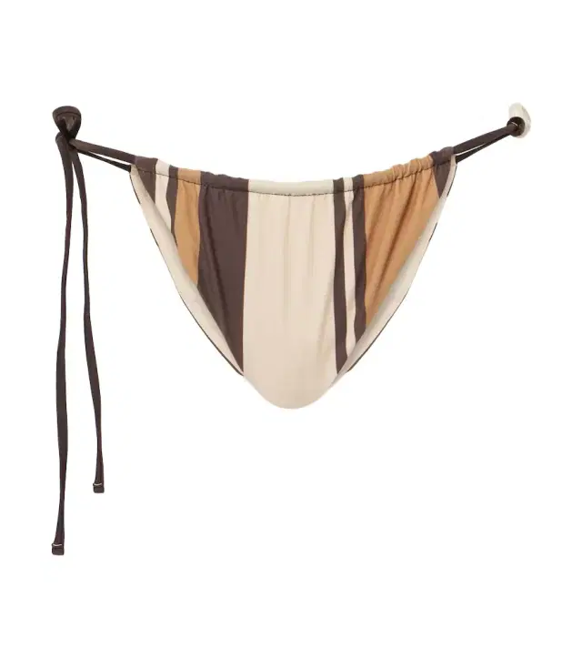 SIR Mahogany striped bikini bottoms