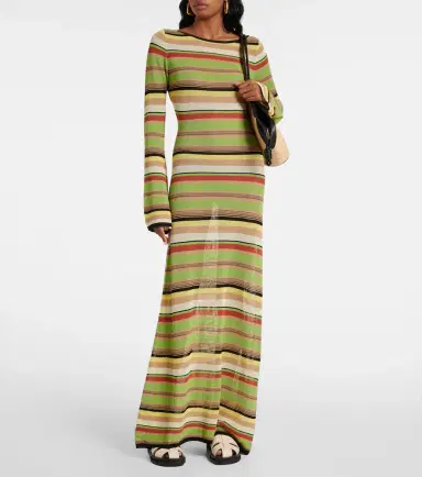 SIR Coastline striped maxi dress | Thumbnail 5