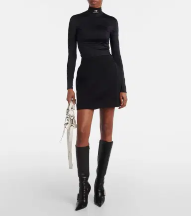 Balenciaga Wool gabardine miniskirt | Thumbnail 2