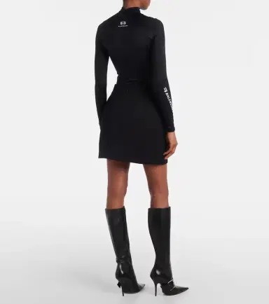 Balenciaga Wool gabardine miniskirt | Thumbnail 4