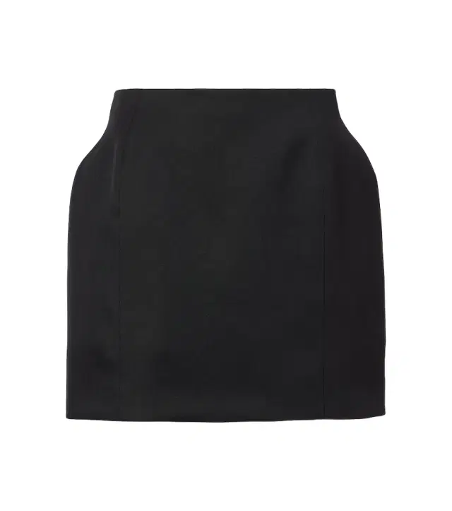 Wool gabardine miniskirt