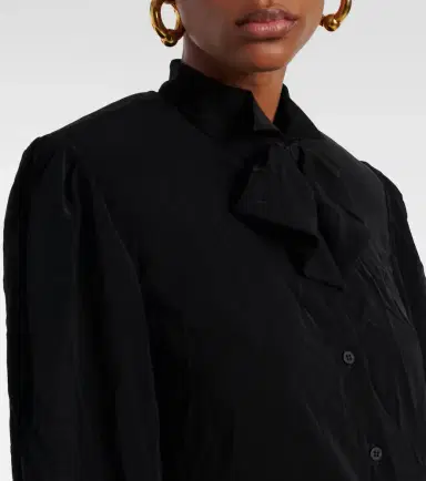Balenciaga Tie-neck crêpe blouse | Thumbnail 6 Balenciaga Tie-neck crêpe blouse | Thumbnail 6