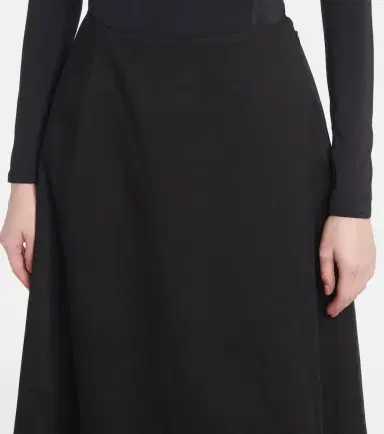 Balenciaga Cotton twill midi skirt | Thumbnail 3