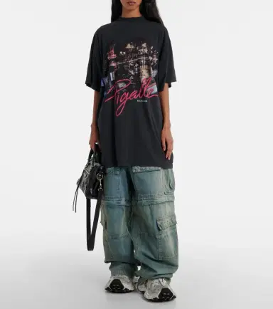 Balenciaga Pigalle oversized printed T-shirt | Thumbnail 3