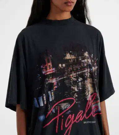Balenciaga Pigalle oversized printed T-shirt | Thumbnail 4