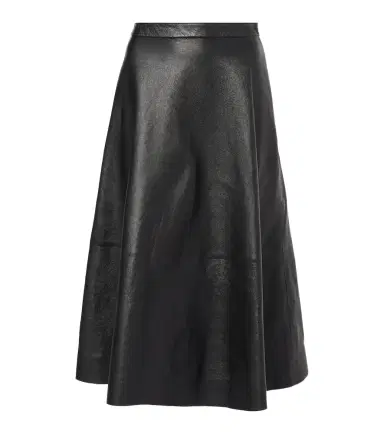 Balenciaga Leather midi skirt | Thumbnail 1
