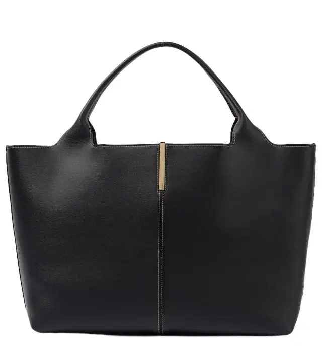 Medium leather tote bag