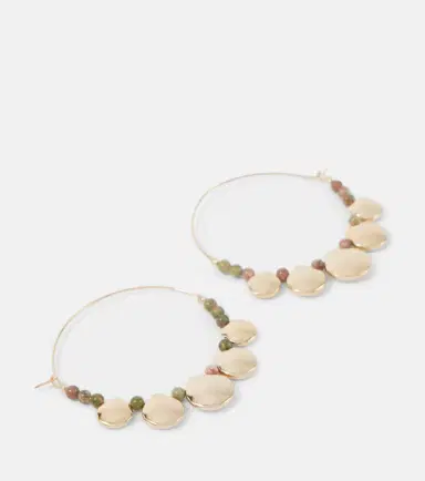 Isabel Marant Adriel beaded hoop earrings | Thumbnail 3