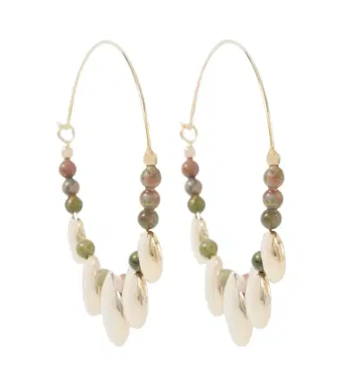 Isabel Marant Adriel beaded hoop earrings | Thumbnail 1
