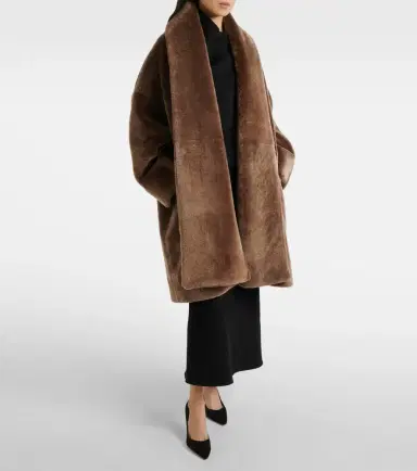 The Row Lucja shearling wrap coat | Thumbnail 4