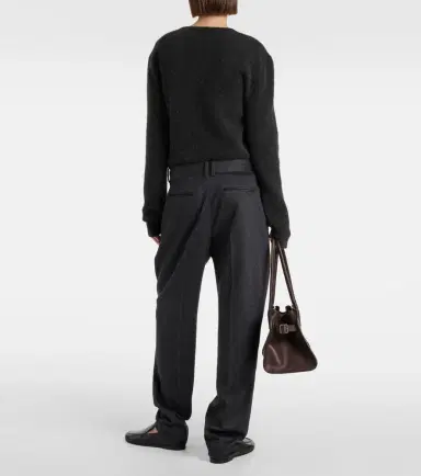 The Row Richelle cashmere straight pants | Thumbnail 6