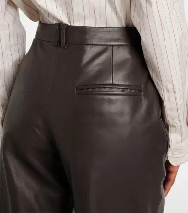 The Row Selviese leather straight pants | Thumbnail 3 The Row Selviese leather straight pants | Thumbnail 3