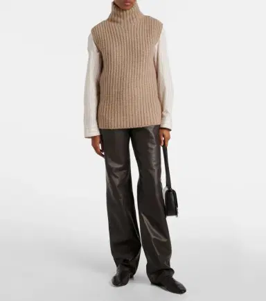 The Row Selviese leather straight pants | Thumbnail 4 The Row Selviese leather straight pants | Thumbnail 4