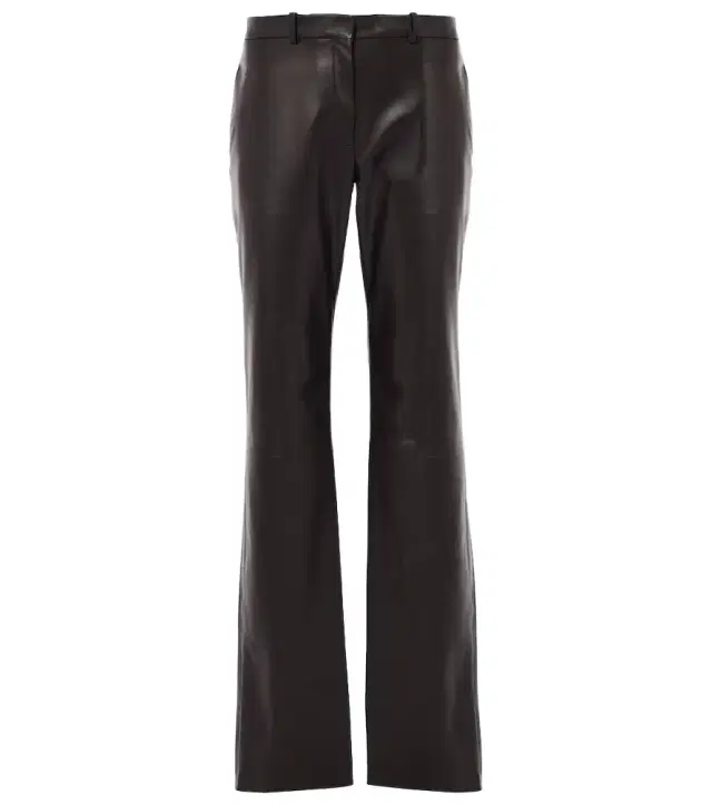 The Row Selviese leather straight pants
