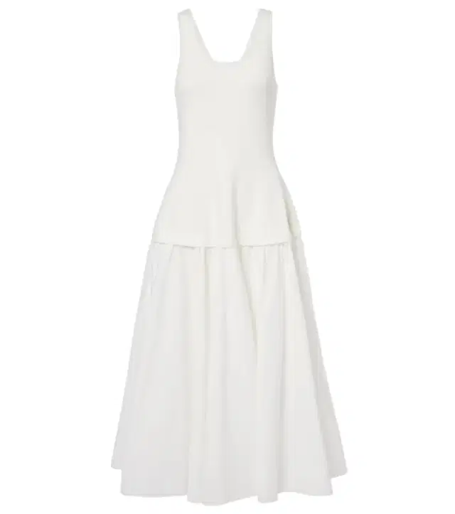 Simkhai Jazz cotton-blend poplin midi dress