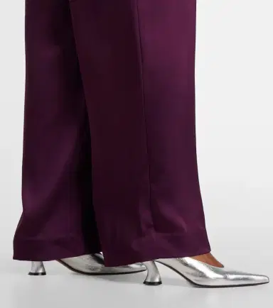 Simkhai Kira satin wide-leg pants | Thumbnail 4