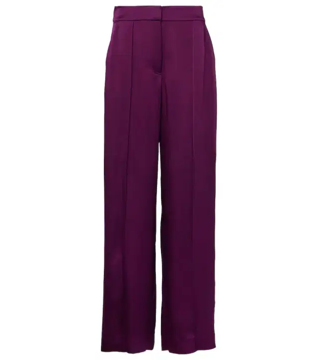 Simkhai Kira satin wide-leg pants