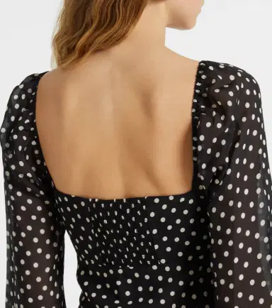 Rixo Ivy polka-dot silk maxi dress | Thumbnail 5