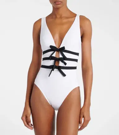 Karla Colletto Lenora ribbon swimsuit | Thumbnail 2