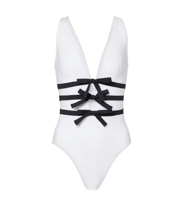 Karla Colletto Lenora ribbon swimsuit