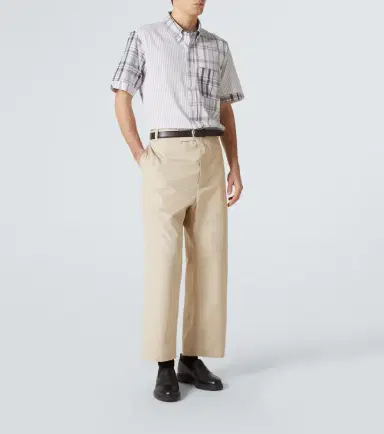 Thom Browne Striped patchwork cotton shirt | Thumbnail 4
