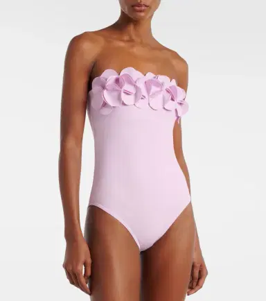 Karla Colletto Floral bandeau swimsuit | Thumbnail 3