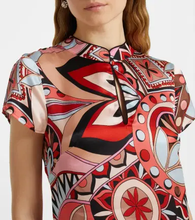 Rixo Printed silk minidress | Thumbnail 2