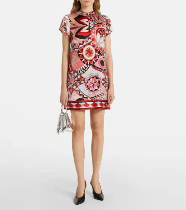 Rixo Printed silk minidress | Thumbnail 3