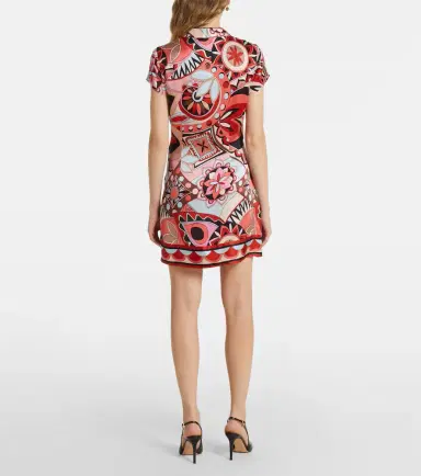 Rixo Printed silk minidress | Thumbnail 4