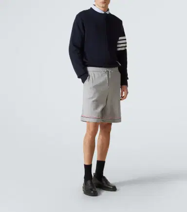Thom Browne Striped mid-rise cotton shorts | Thumbnail 5