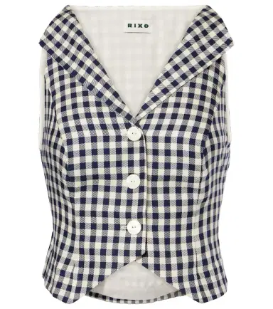 Rixo Tiggy checked vest | Thumbnail 1 Rixo Tiggy checked vest | Thumbnail 1