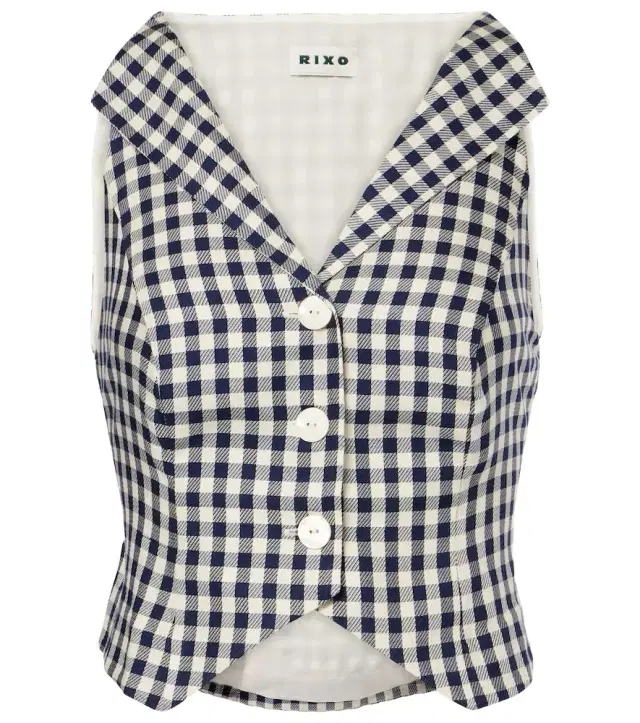 Rixo Tiggy checked vest