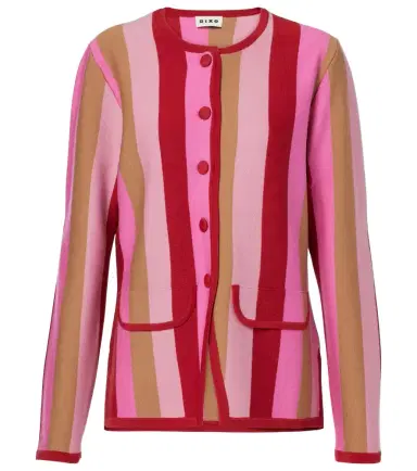 Rixo Mirja striped wool-blend cardigan | Thumbnail 1