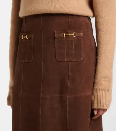 Rixo Edwina suede skirt | Thumbnail 2