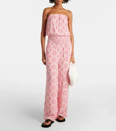Melissa Odabash Naomi floral cotton jumpsuit | Thumbnail 4