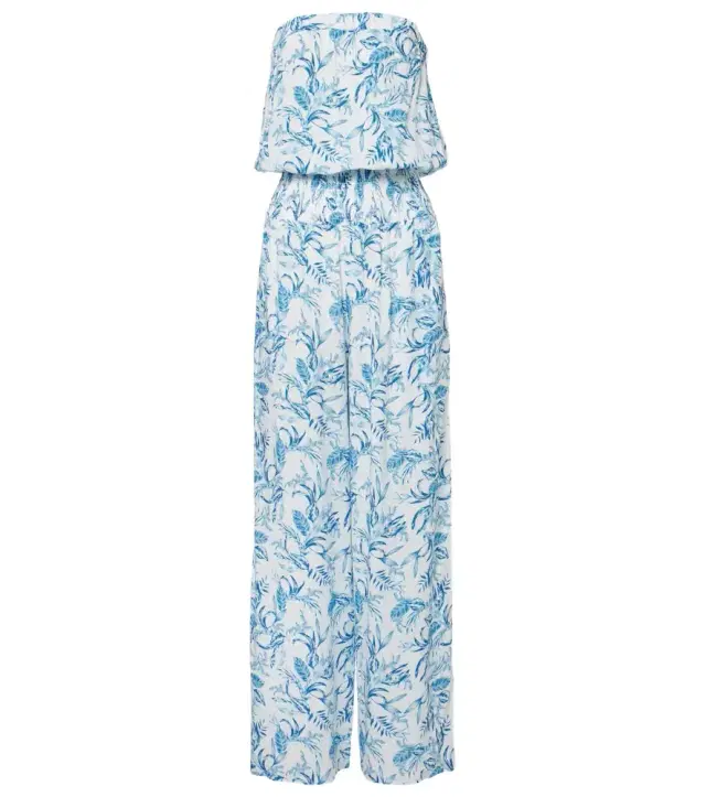 Melissa Odabash Naomi strapless cotton jumpsuit