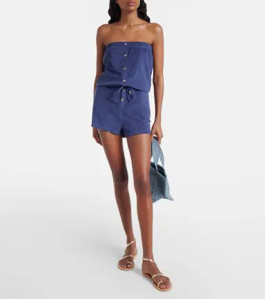 Melissa Odabash Naomi cotton-blend terry romper | Thumbnail 3 Melissa Odabash Naomi cotton-blend terry romper | Thumbnail 3