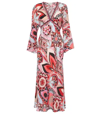 Rixo Tania silk maxi dress | Thumbnail 1