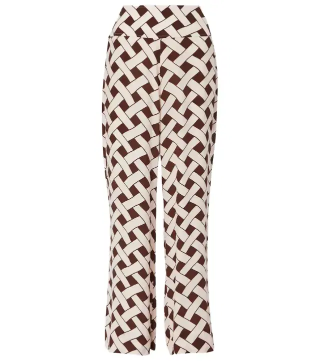 Rixo Isotta printed wide-leg pants