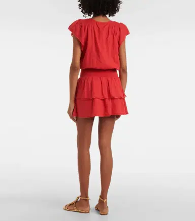 Melissa Odabash Keri tiered cotton minidress | Thumbnail 5