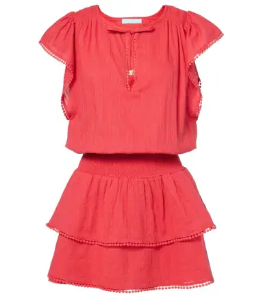 Melissa Odabash Keri tiered cotton minidress | Thumbnail 1