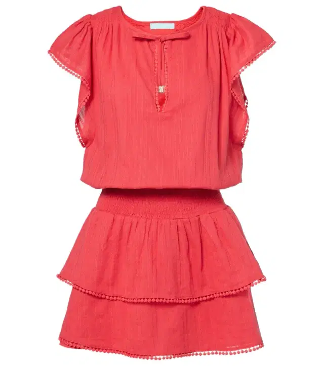 Keri tiered cotton minidress
